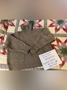 Babaa Wool Jumper No 17 in Dark Mist